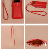 Grace Vegan Mobile Sling Bag scarlet detail