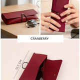 Newell Slim Vegan Leather Sunglass Case 🏆 #1 Bestseller | Protects sunglasses from scratches & damage — slim daily essential