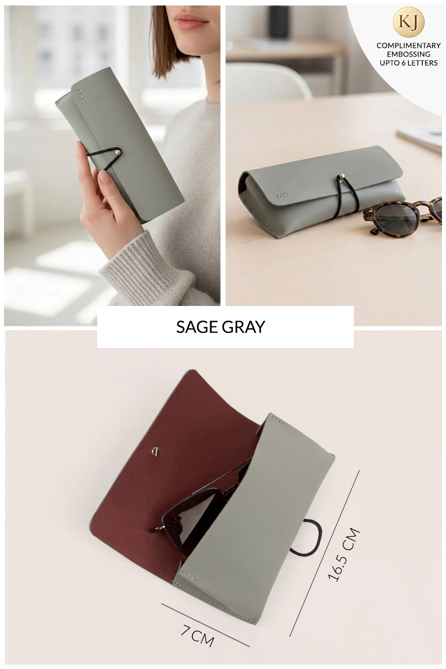 Newell Slim Vegan Leather Sunglass Case 🏆 #1 Bestseller | Protects sunglasses from scratches & damage — slim daily essential