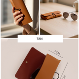Newell Slim Vegan Leather Sunglass Case 🏆 #1 Bestseller | Protects sunglasses from scratches & damage — slim daily essential