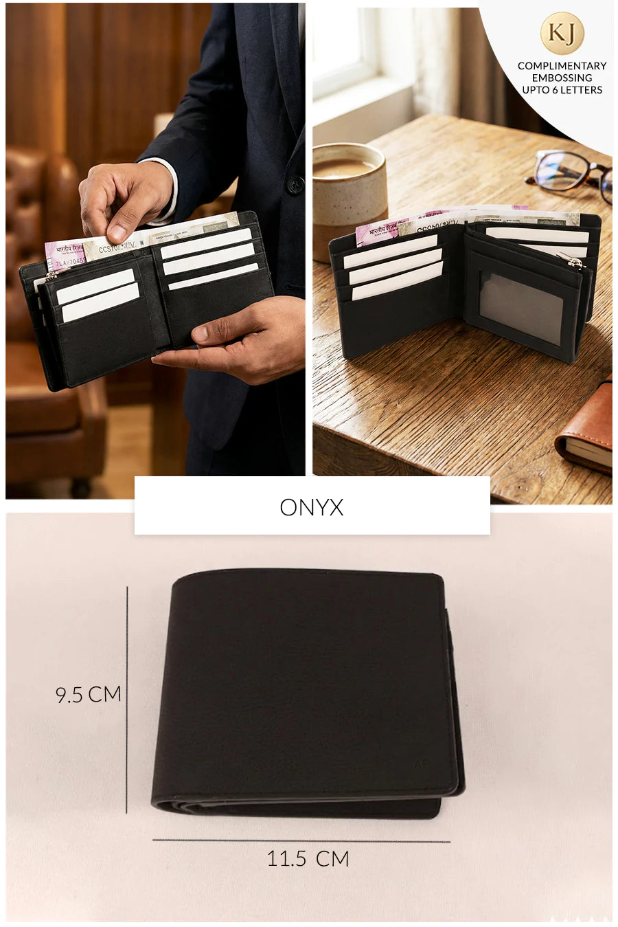 Leonardo Vegan Leather Men Bifold Wallet