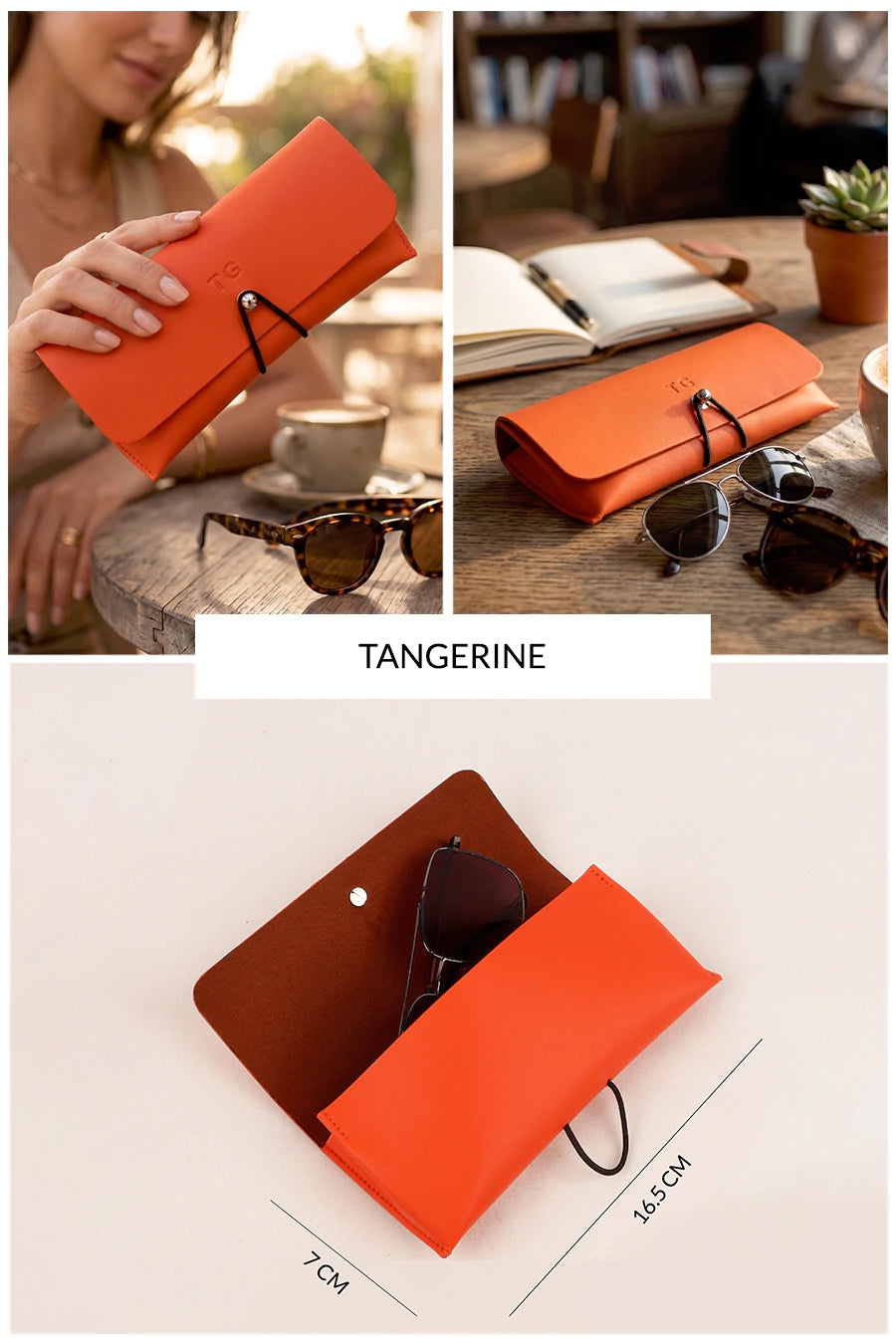 Newell Slim Vegan Leather Sunglass Case 🏆 #1 Bestseller | Protects sunglasses from scratches & damage — slim daily essential