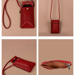 Grace Vegan Mobile Sling Bag Ost Red detail