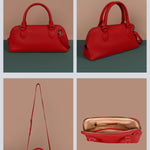 Everly Women Handbag Vegan Leather Ruby Details