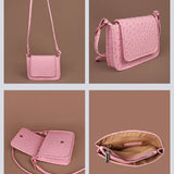 Alice Vegan Leather Women Sling Bag Ost Pink Detail