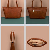 June Vegan Leather women tote bag OxR detail