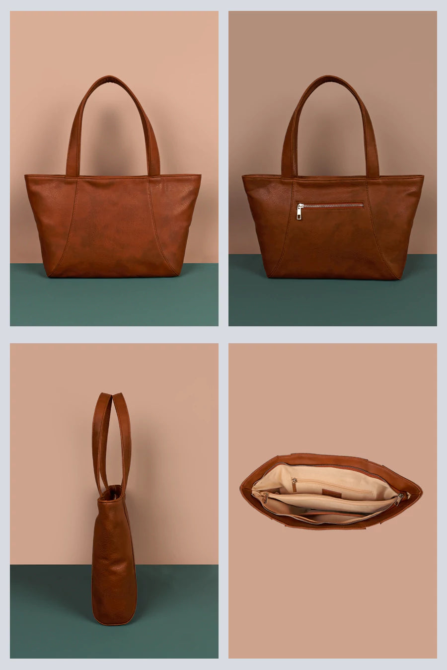 June Vegan Leather women tote bag OxR detail