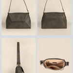 Hazel Vegan Leather Women Shoulder Bag Anchor Detail
