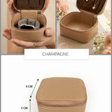 Vegan Leather Jewellery Case Square