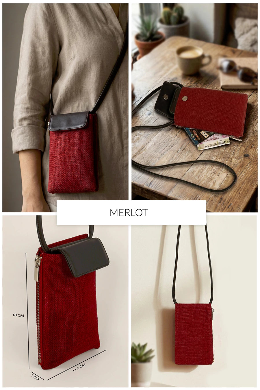 Grace Soft Jute Mobile Sling 🏆 #1 Bestseller | Loved by 1000+ Customers THE HOUSE OF GANGES