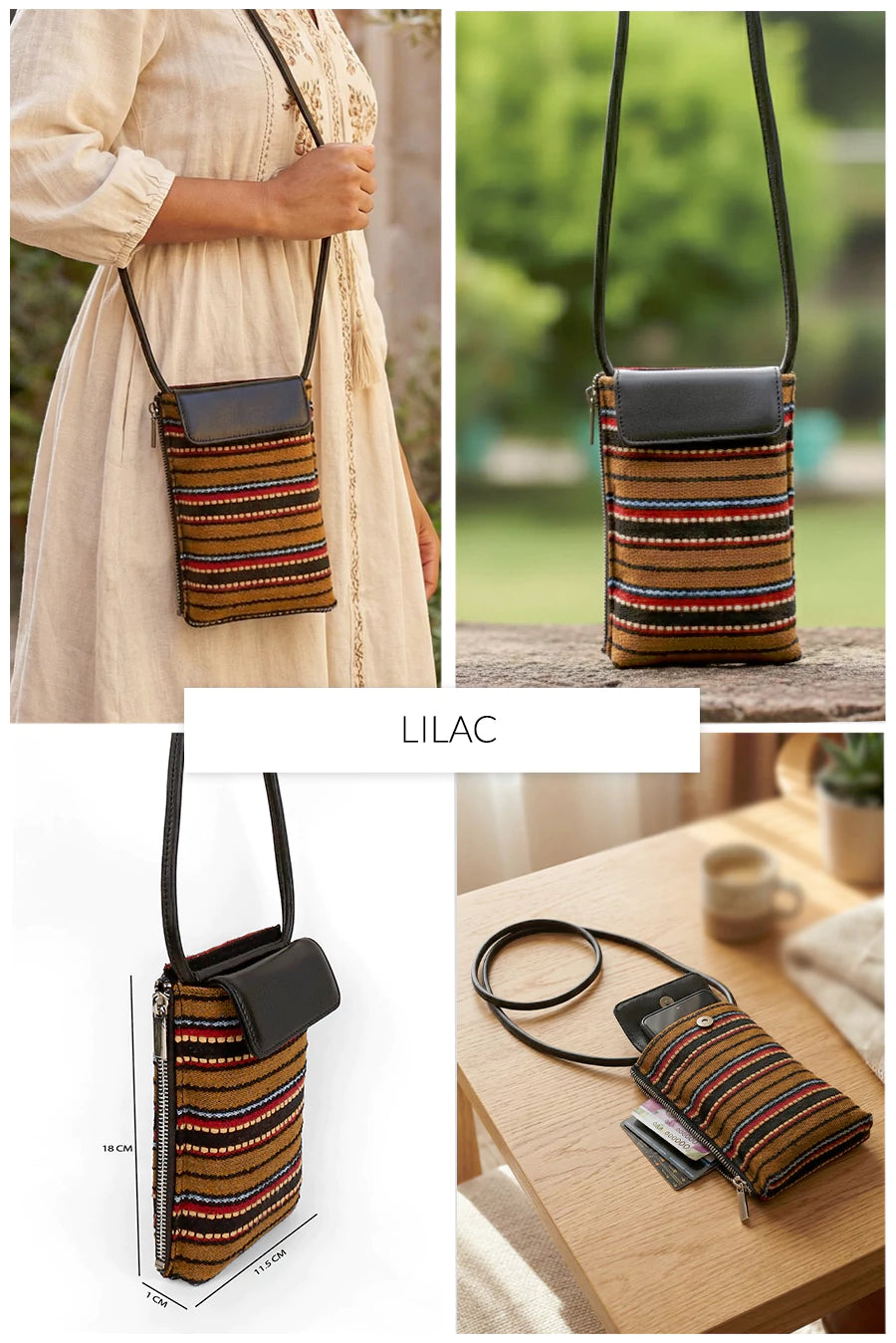 Grace Handloom Mobile Sling 🏆 #1 Bestseller | Loved by 1000+ Customers THE HOUSE OF GANGES