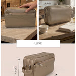 The Vegan Leather Travel Toiletry Pouch THE HOUSE OF GANGES