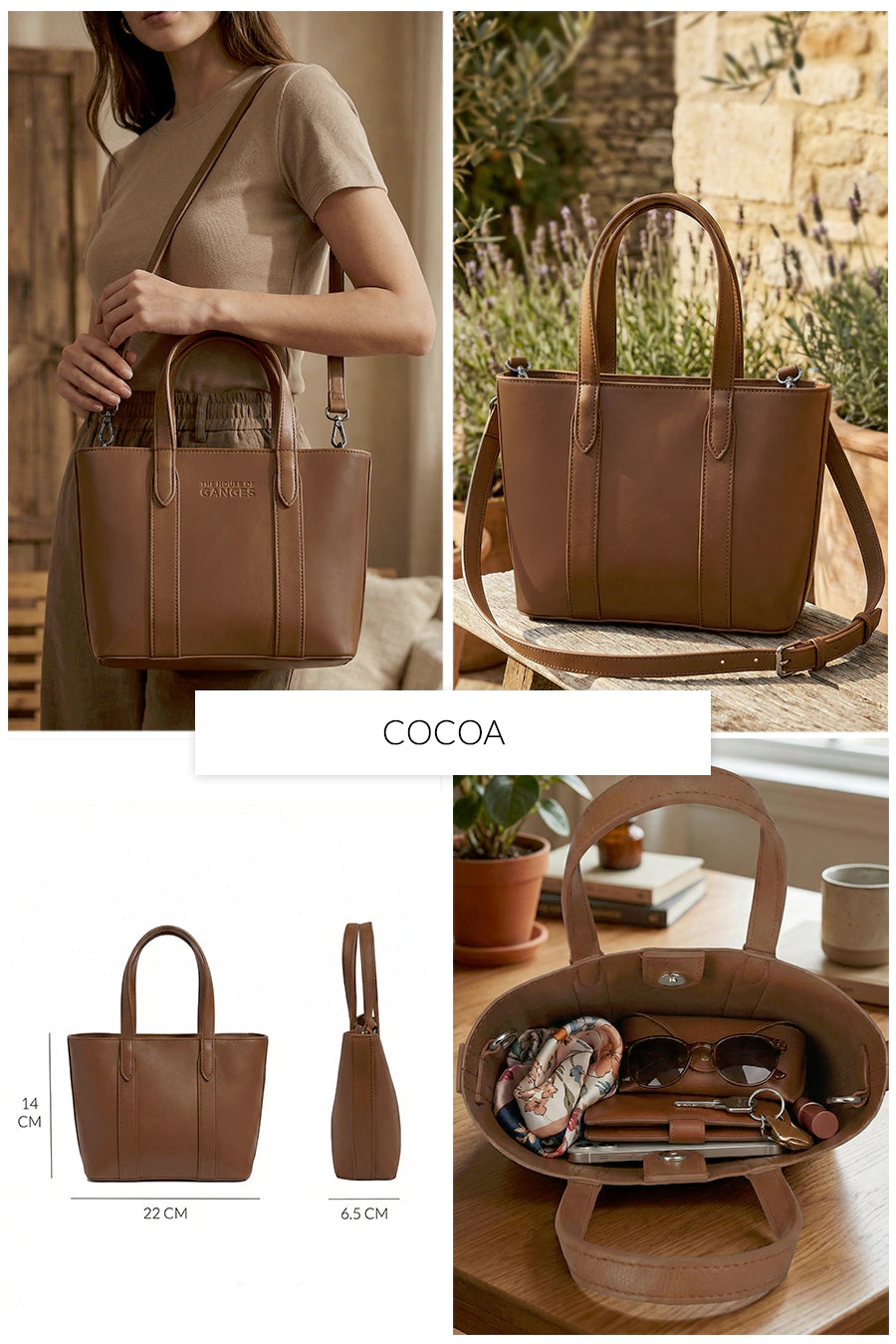 Mini Carryall Vegan Leather Sling Bag THE HOUSE OF GANGES