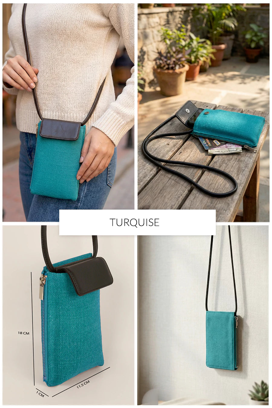 Grace Soft Jute Mobile Sling 🏆 #1 Bestseller | Loved by 1000+ Customers THE HOUSE OF GANGES