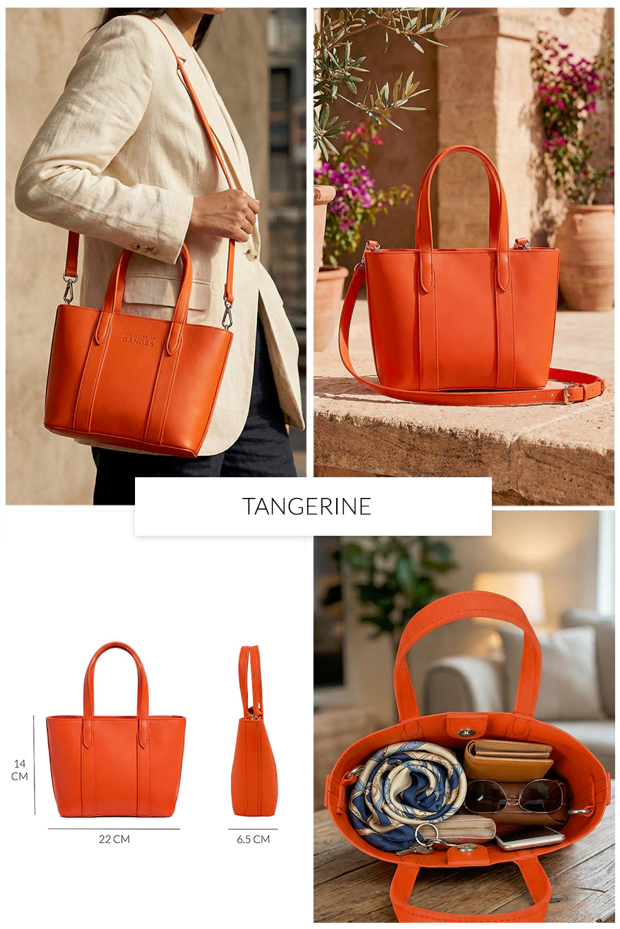 Mini Carryall Vegan Leather Sling Bag THE HOUSE OF GANGES