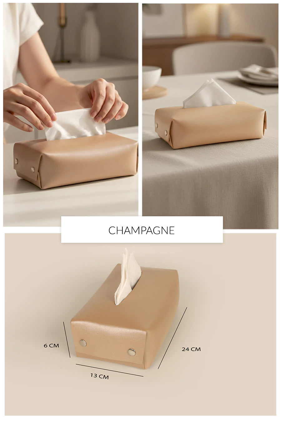 Turch Napkin Case Vegan Leather 🏆 #1 Bestseller | Loved by 1000+ Customers THE HOUSE OF GANGES