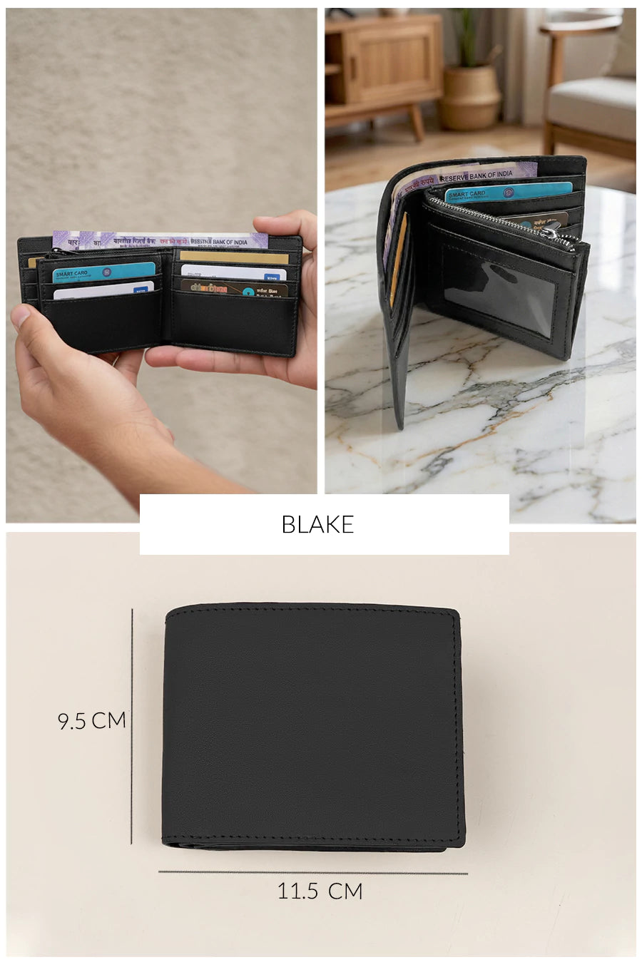 Leonardo Vegan Leather Men Bifold Wallet 🏆 #1 Bestseller | Loved by 1000+ Customers