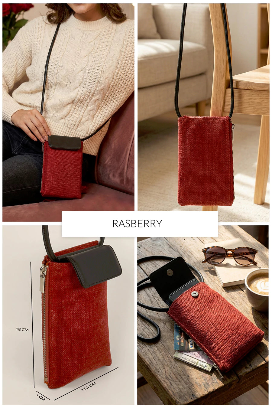 Grace Soft Jute Mobile Sling 🏆 #1 Bestseller | Loved by 1000+ Customers THE HOUSE OF GANGES