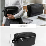 The Vegan Leather Travel Toiletry Pouch THE HOUSE OF GANGES