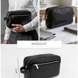 The Vegan Leather Travel Toiletry Pouch THE HOUSE OF GANGES