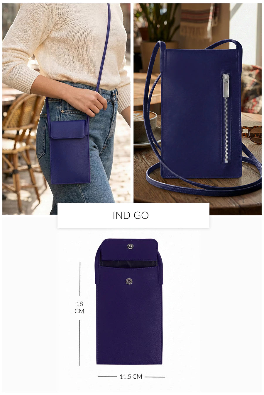 Walky Vegan Leather Mobile Sling Bag THE HOUSE OF GANGES