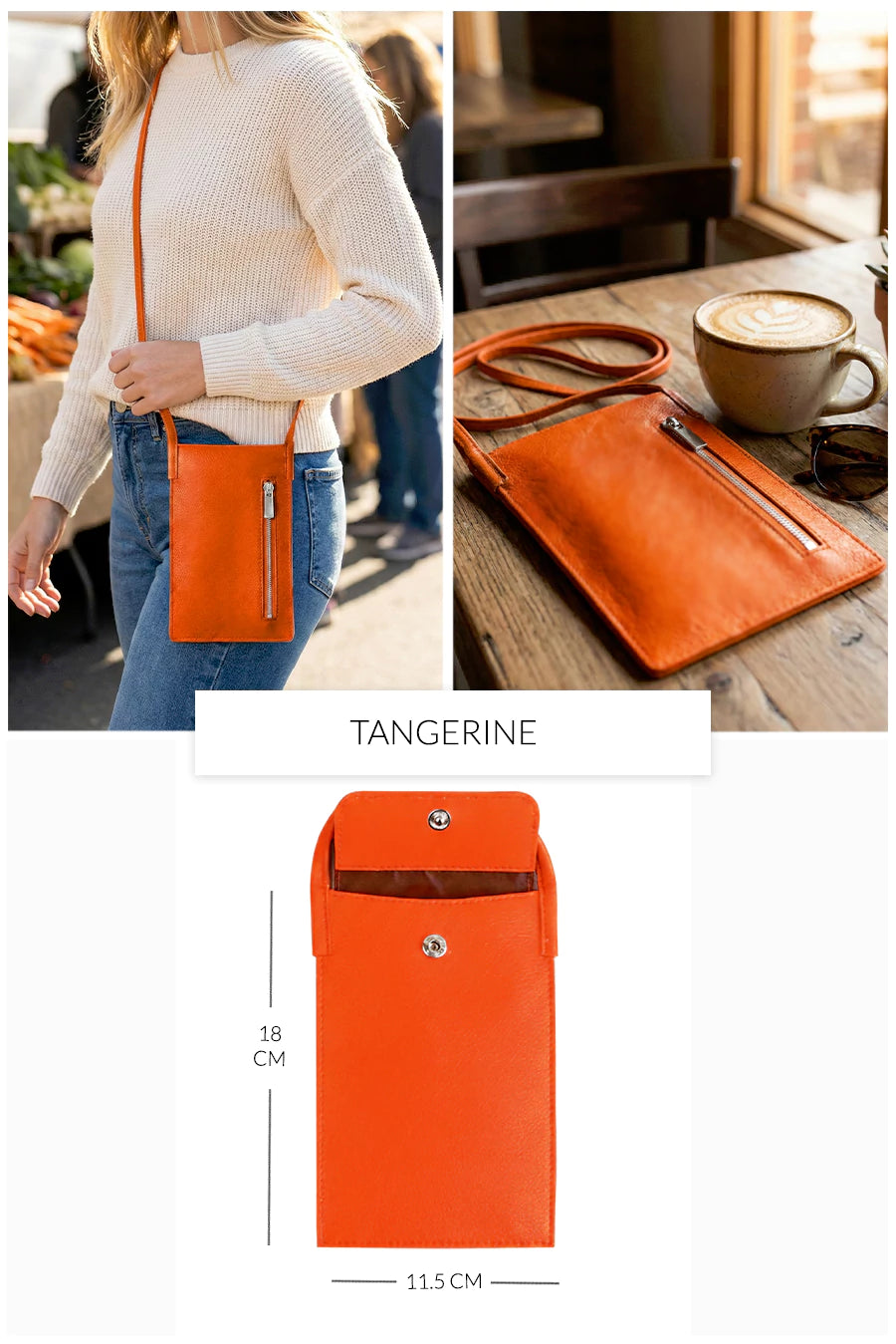 Walky Vegan Leather Mobile Sling Bag THE HOUSE OF GANGES