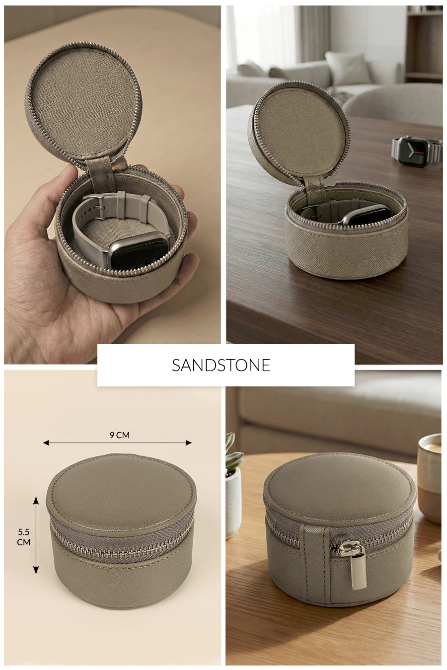 Rogate Medium Vegan Leather Watch Case 🏆 #1 Bestseller | Loved by 1000+ Customers THE HOUSE OF GANGES