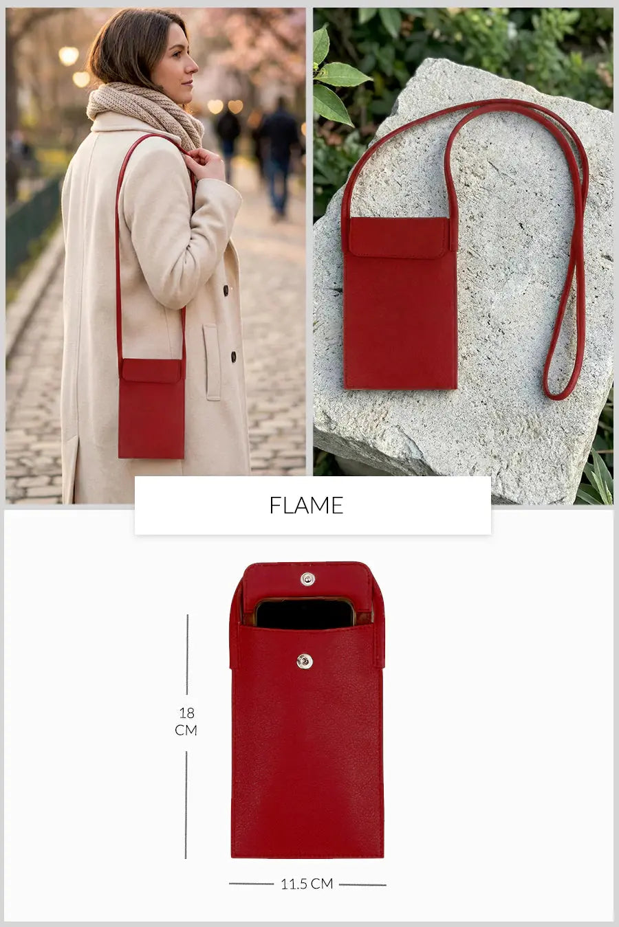 Walky Vegan Leather Mobile Sling Bag THE HOUSE OF GANGES