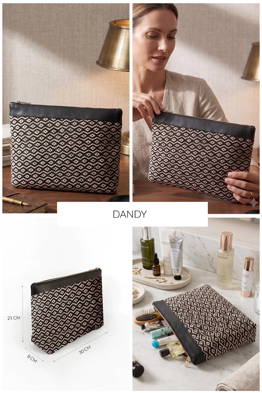 Slindon Medium Handloom Toiletry Pouch