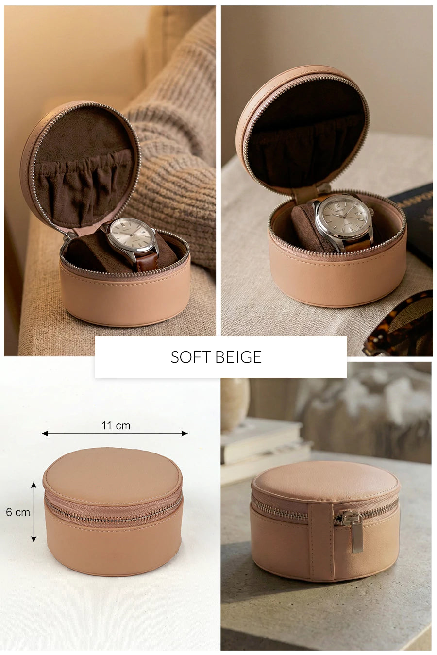 Rogate Large Vegan Leather Watch Case 🏆 #1 Bestseller | Loved by 1000+ Customers THE HOUSE OF GANGES