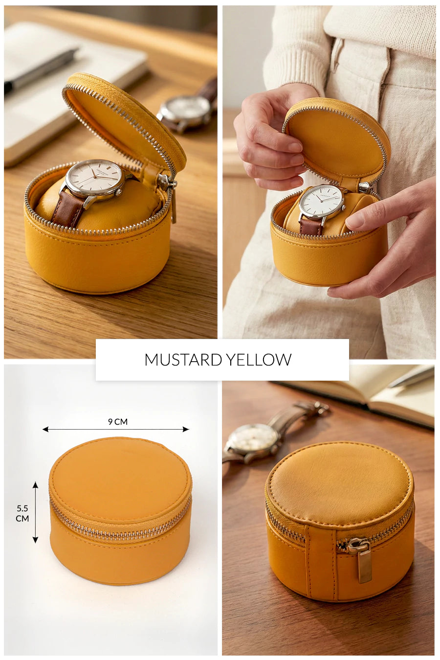 Rogate Medium Vegan Leather Watch Case 🏆 #1 Bestseller | Loved by 1000+ Customers THE HOUSE OF GANGES