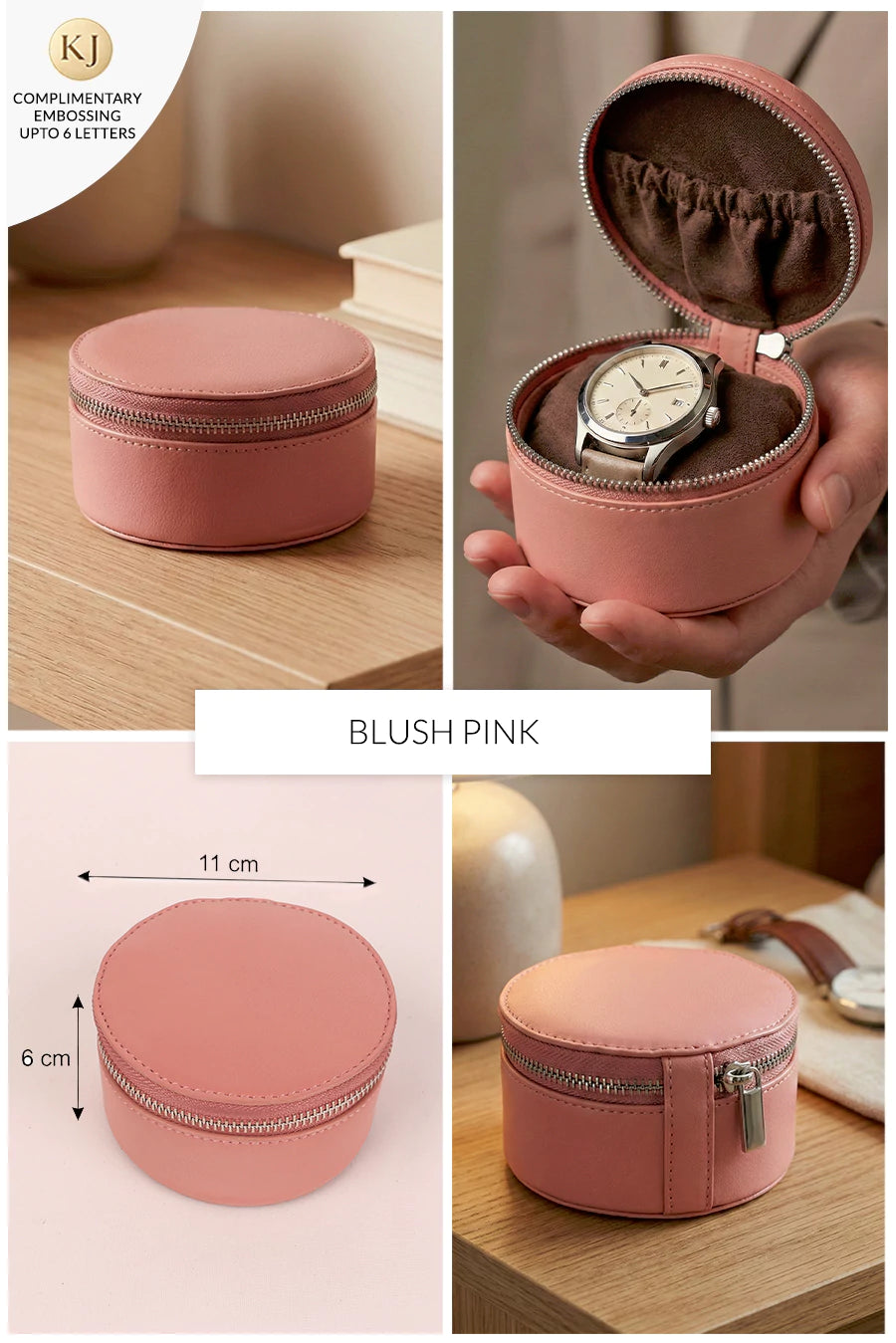 Rogate Large Vegan Leather Watch Case 🏆 #1 Bestseller | Loved by 1000+ Customers THE HOUSE OF GANGES