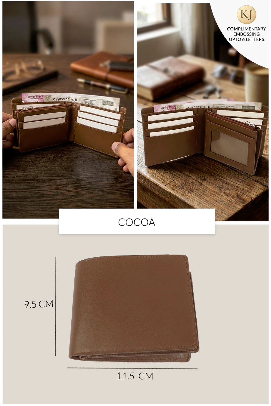 Leonardo Vegan Leather Men Bifold Wallet 🏆 #1 Bestseller | Loved by 1000+ Customers THE HOUSE OF GANGES