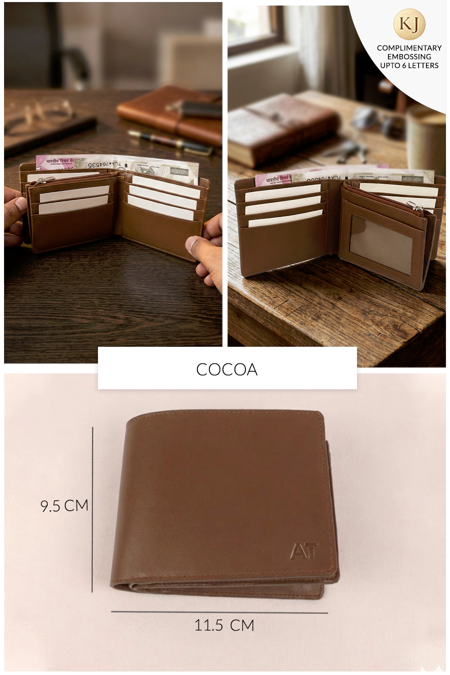 Leonardo Vegan Leather Men Bifold Wallet 🏆 #1 Bestseller | Loved by 1000+ Customers