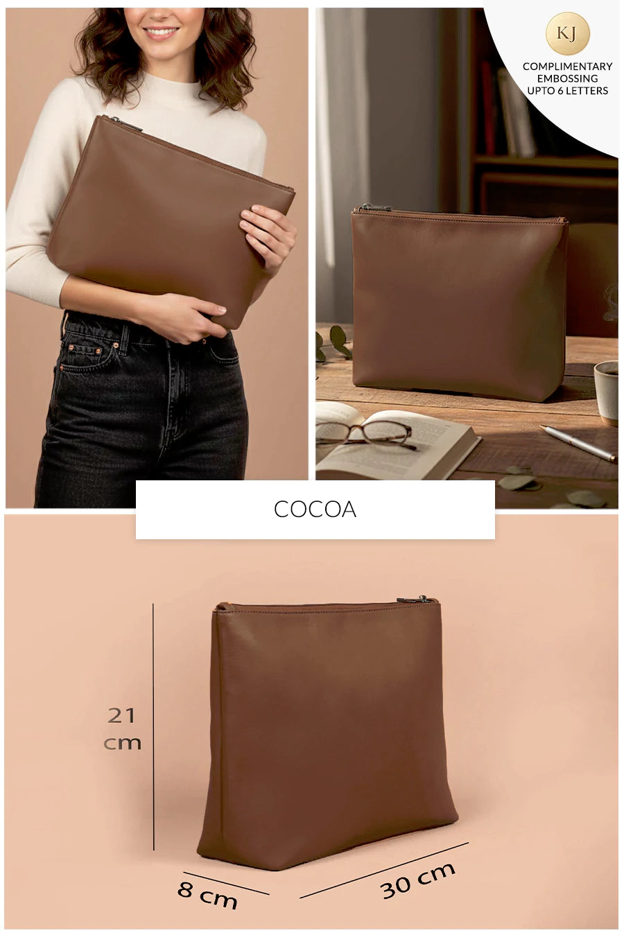 Slindon Medium Vegan Leather Toiletry Pouch