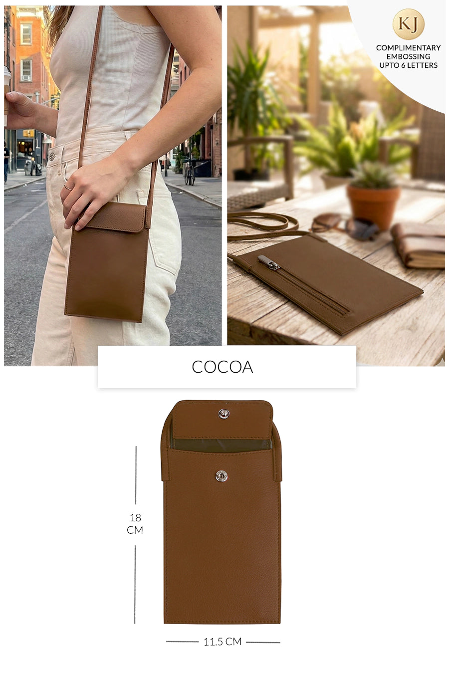 Walky Vegan Leather Mobile Sling Bag