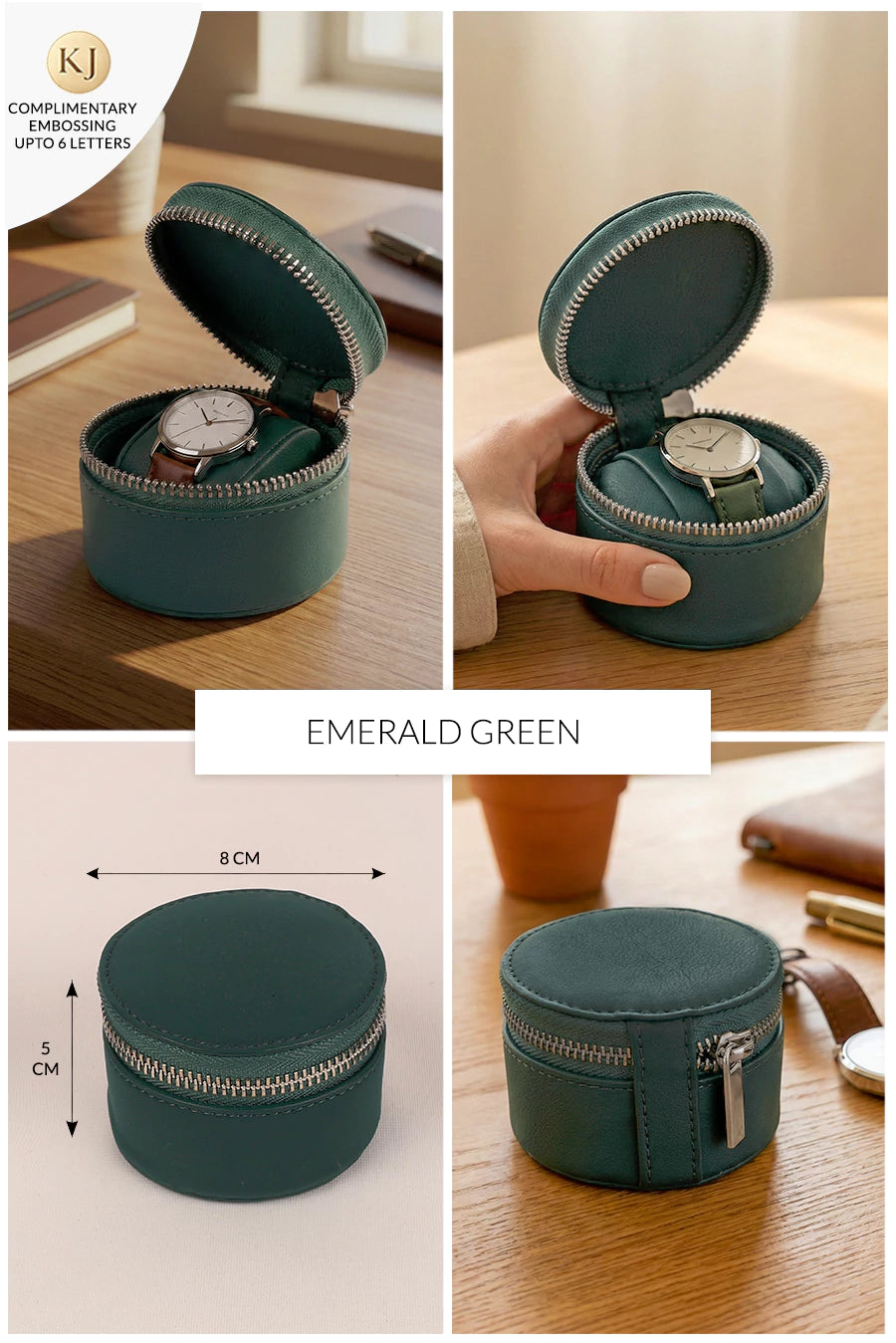 Rogate Small Vegan Leather Watch Case 🏆 #1 Bestseller | Loved by 1000+ Customers THE HOUSE OF GANGES