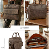 Camdale 15inch Vegan Leather Laptop Bag