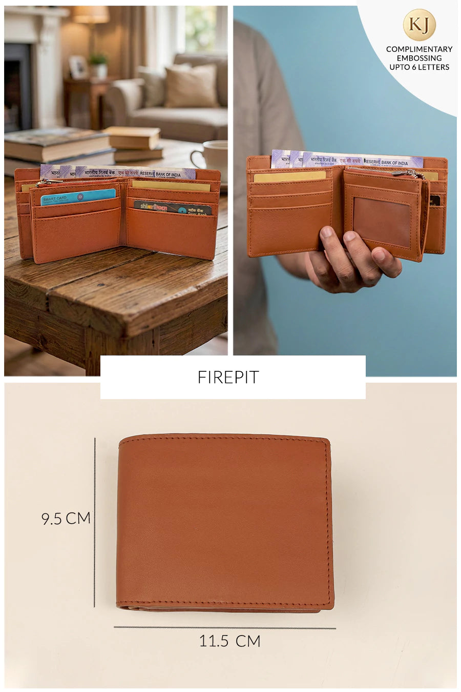 Leonardo Vegan Leather Men Bifold Wallet 🏆 #1 Bestseller | Loved by 1000+ Customers THE HOUSE OF GANGES