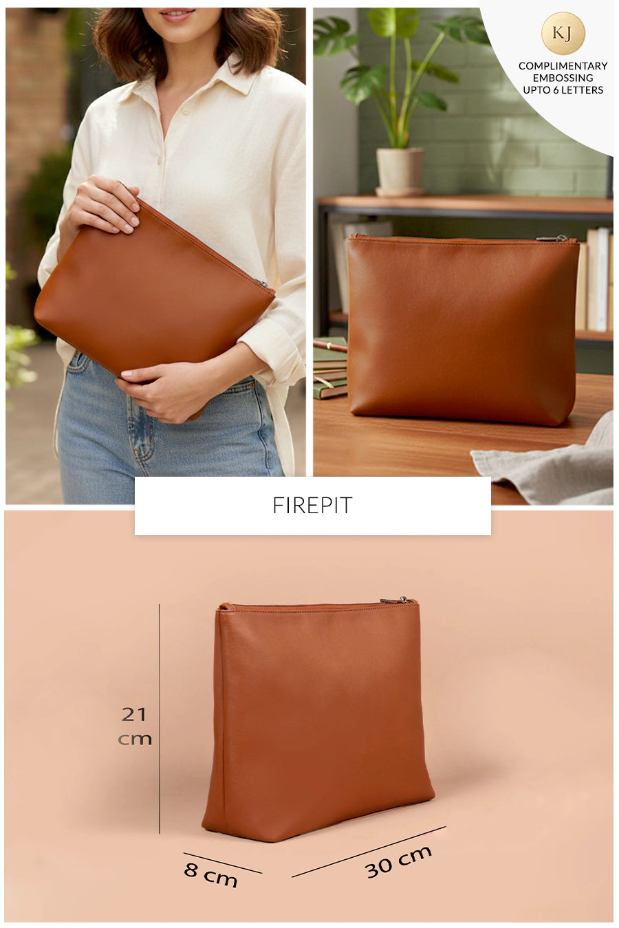 Slindon Medium Vegan Leather Toiletry Pouch