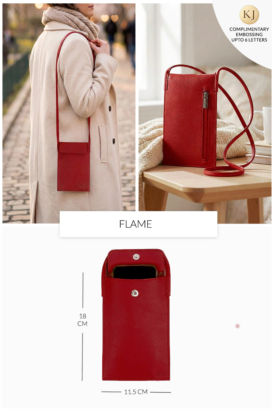 Walky Vegan Leather Mobile Sling Bag