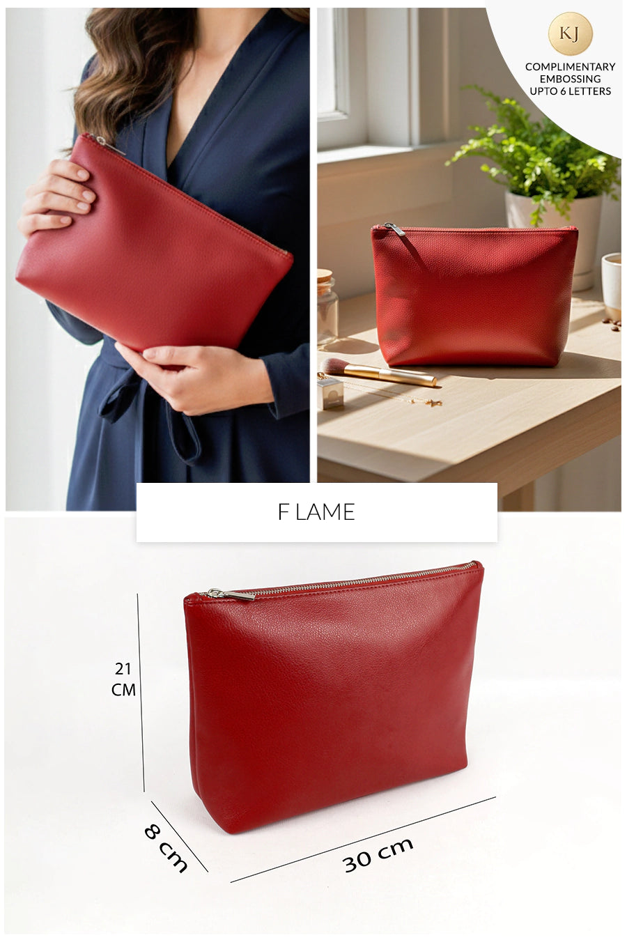 Slindon Medium Vegan Leather Toiletry Pouch