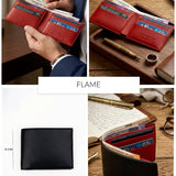 Thin Bifold Vegan Leather Men Wallet