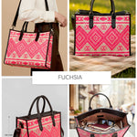 Charlotte Handloom Box Tote Bag THE HOUSE OF GANGES