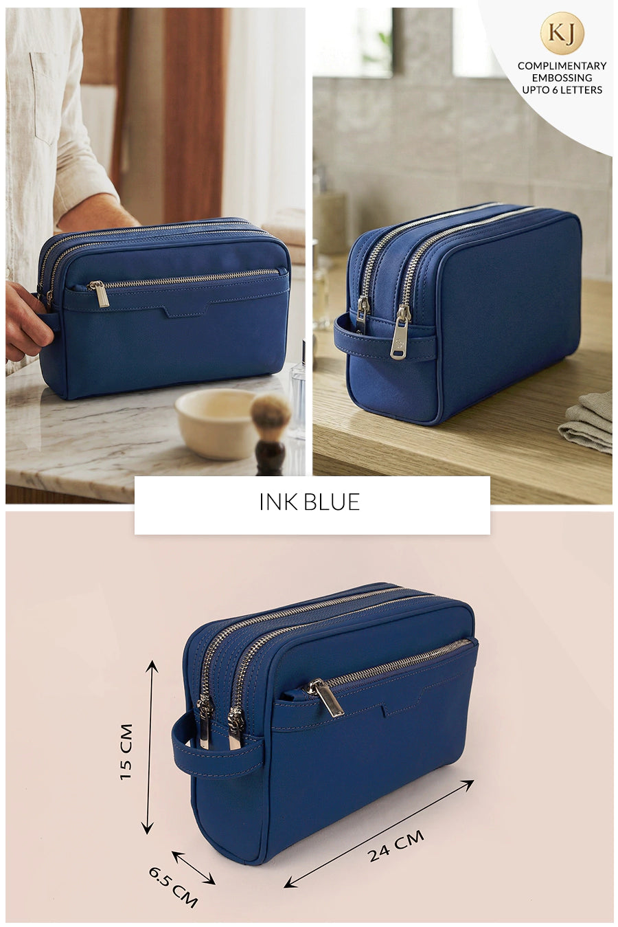 The Vegan Leather Travel Toiletry Pouch