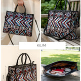 Charlotte Handloom Box Tote Bag THE HOUSE OF GANGES