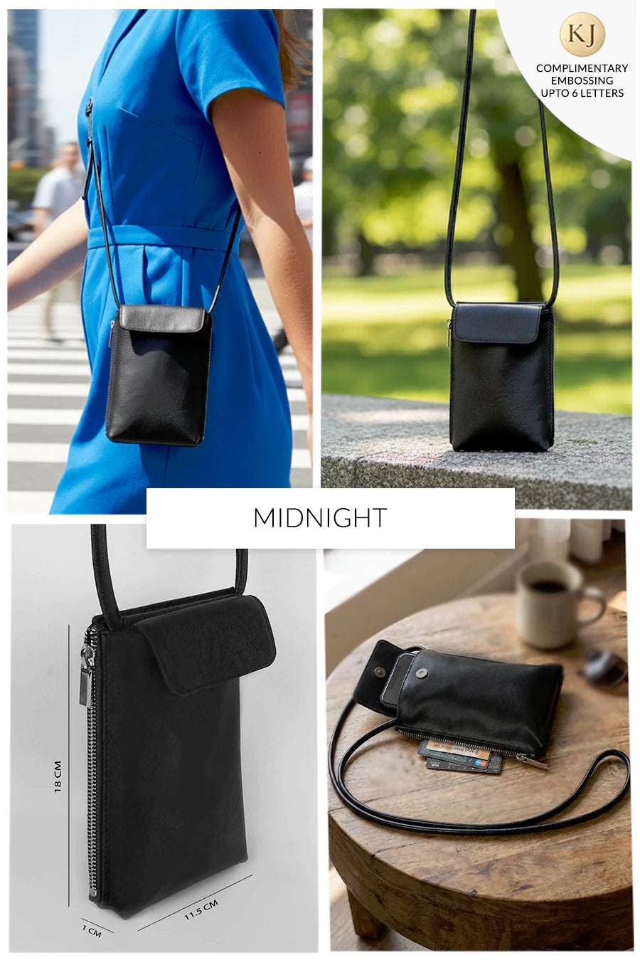 Grace Vegan Leather Mobile Sling 🏆 #1 Bestseller | Loved by 1000+ Customers THE HOUSE OF GANGES