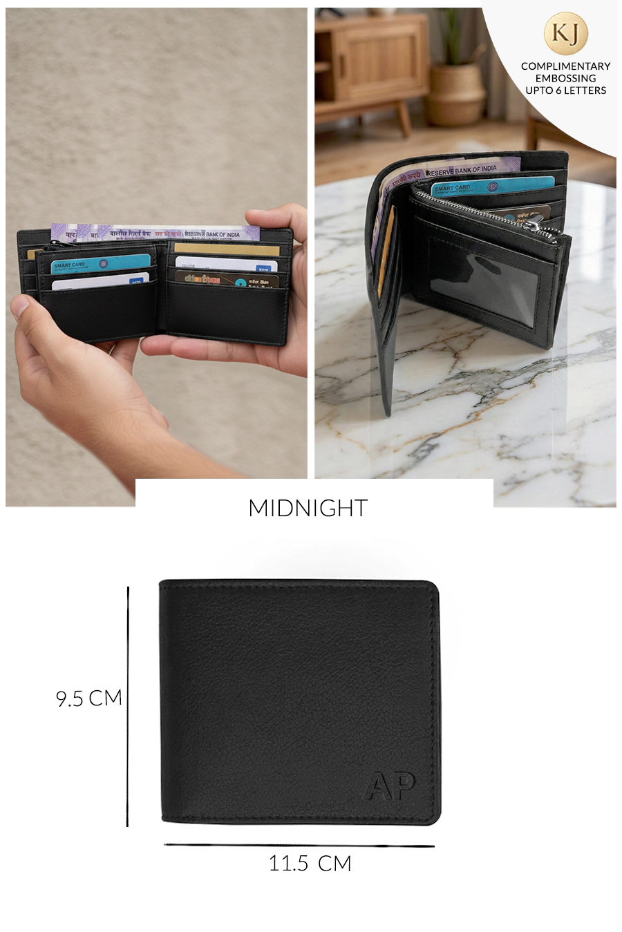 Leonardo Vegan Leather Men Bifold Wallet 🏆 #1 Bestseller | Loved by 1000+ Customers