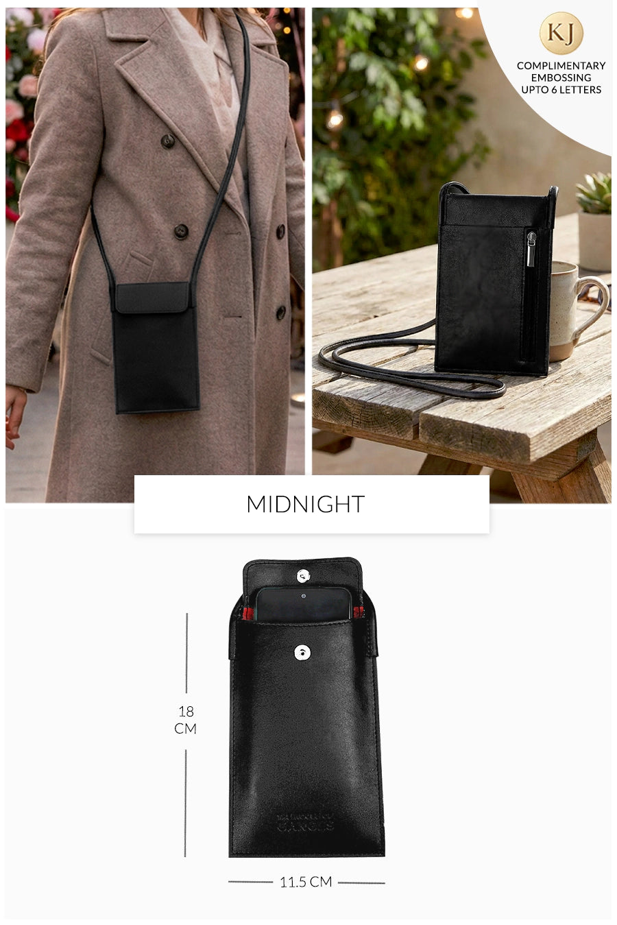 Walky Vegan Leather Mobile Sling Bag