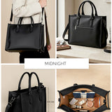Charlotte Vegan Leather  Box Tote Bag